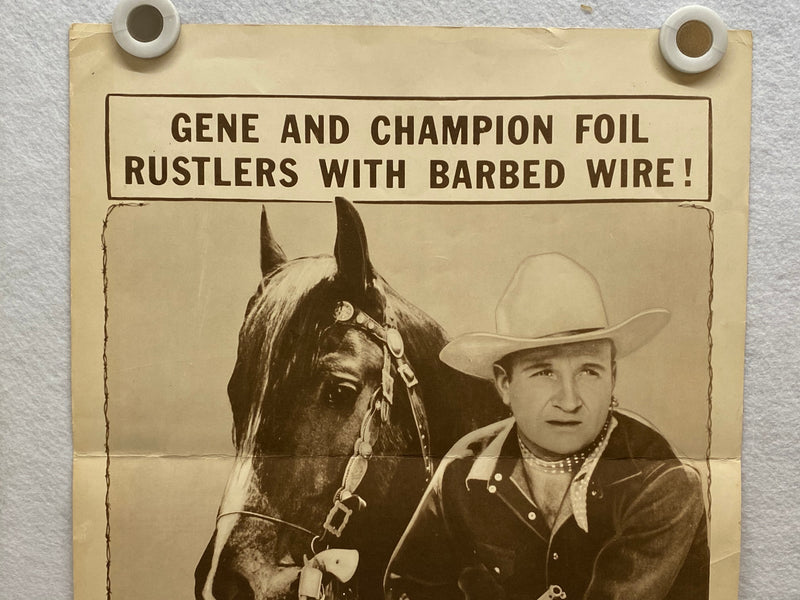 1950 Cow Town Insert Movie Poster 14 x 36 Gene Autry, Champion, Gail Davis   - TvMovieCards.com