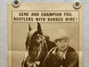1950 Cow Town Insert Movie Poster 14 x 36 Gene Autry, Champion, Gail Davis   - TvMovieCards.com