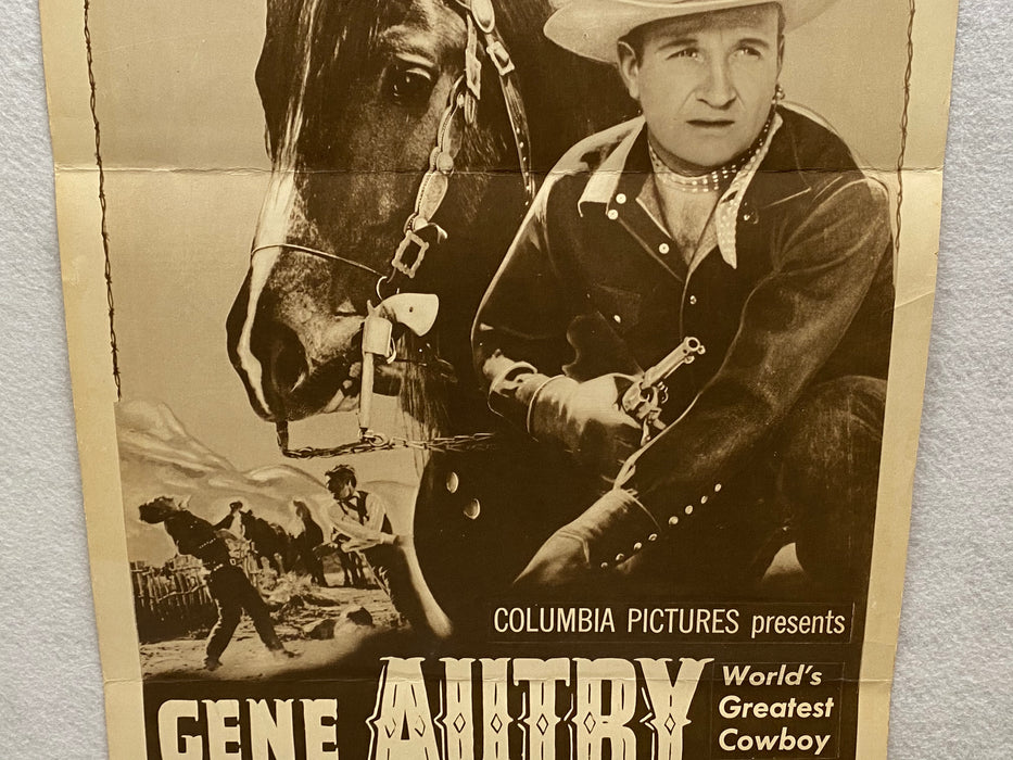 1950 Cow Town Insert Movie Poster 14 x 36 Gene Autry, Champion, Gail Davis   - TvMovieCards.com