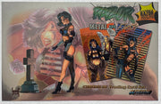 1995 Razor Metal And Flesh Chromium Oversized J.O'Barr Runaway Card Krome   - TvMovieCards.com