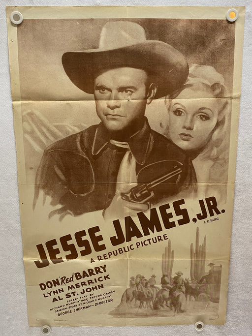 1942 Jesse James Jr. 1SH Movie Poster 27x41 Don 'Red' Barry, Lynn Merrick   - TvMovieCards.com