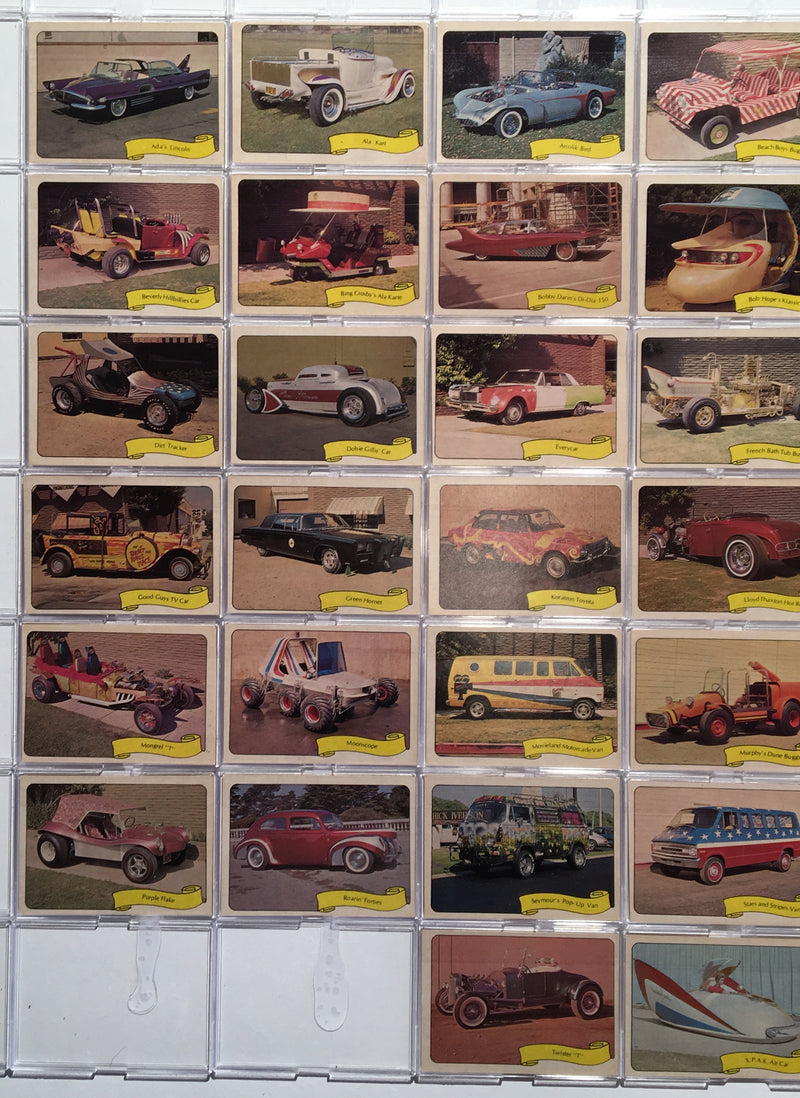 Kustom Cars - Series 2 George Barris 1975 Fleer 39 Sticker Vintage Card Set   - TvMovieCards.com