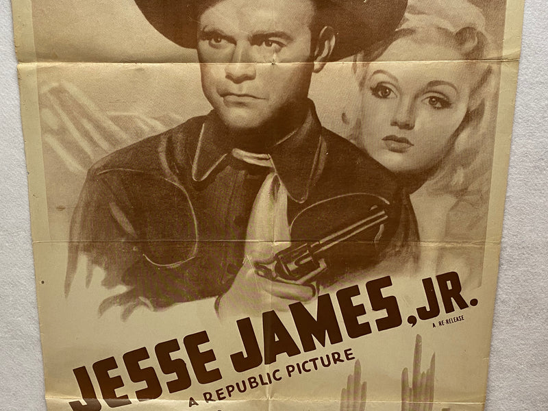 1942 Jesse James Jr. 1SH Movie Poster 27x41 Don 'Red' Barry, Lynn Merrick   - TvMovieCards.com