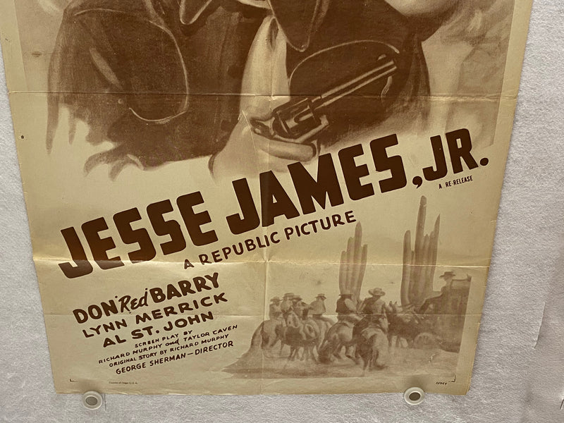 1942 Jesse James Jr. 1SH Movie Poster 27x41 Don 'Red' Barry, Lynn Merrick   - TvMovieCards.com
