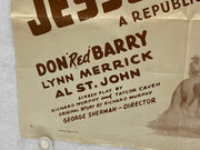 1942 Jesse James Jr. 1SH Movie Poster 27x41 Don 'Red' Barry, Lynn Merrick   - TvMovieCards.com