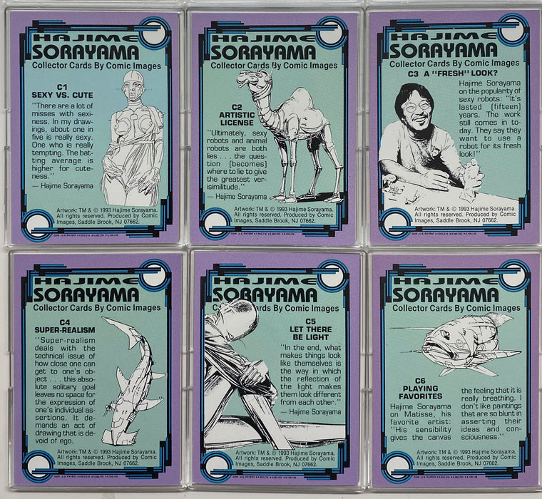 1993 Hajime Sorayama's Sexy Robots & Pinups Chromium Chase Card Set C1-C6   - TvMovieCards.com