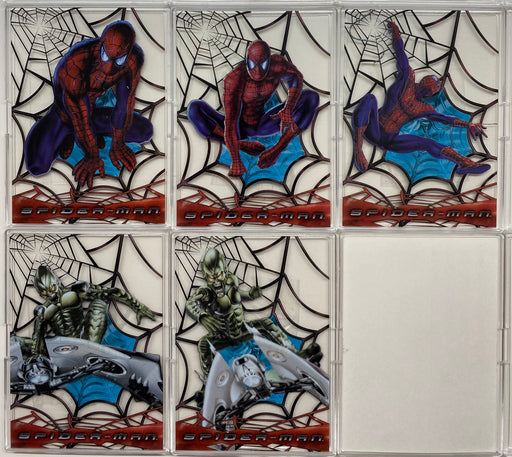 2002 Spider-Man Movie Web-Shooter Clear Card Chase Card Set C1-C5 Topps   - TvMovieCards.com