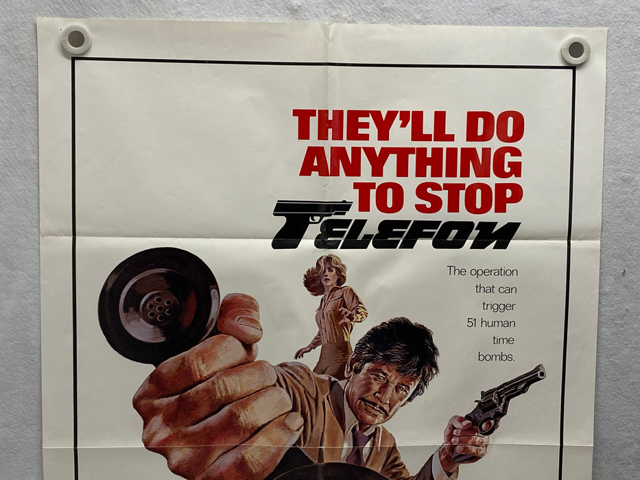 1977 Telefon 1SH Movie Poster 27x41 Charles Bronson Lee Remick Donald Pleasence   - TvMovieCards.com
