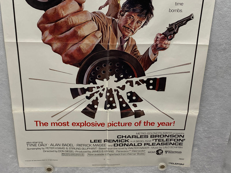 1977 Telefon 1SH Movie Poster 27x41 Charles Bronson Lee Remick Donald Pleasence   - TvMovieCards.com