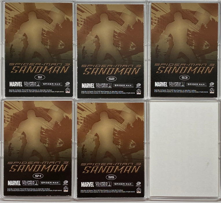 2007 Spider-Man 3 Movie  Sandman Chase Card Set S1-S5 Rittenhouse   - TvMovieCards.com