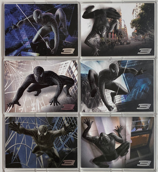 2007 Spider-Man 3 Movie Chase Card Set B1-B6  (Black Costume) Rittenhouse   - TvMovieCards.com