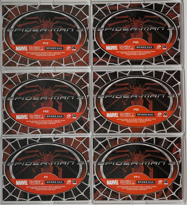 2007 Spider-Man 3 Movie Red/Blue Chase Card Set R1-R6 Rittenhouse   - TvMovieCards.com