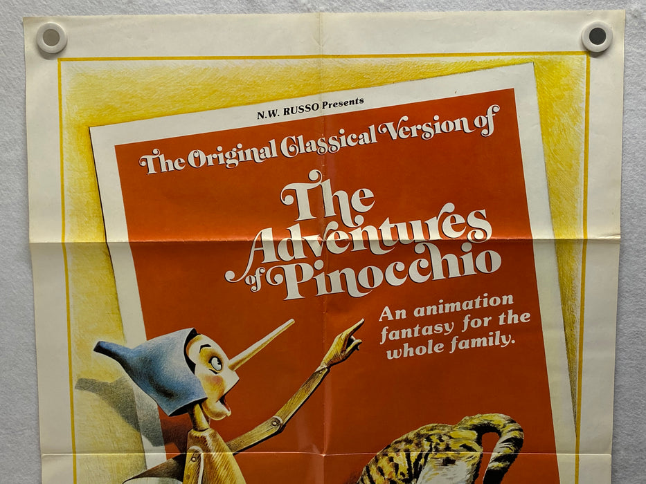 1978 Adventures of Pinocchio 1SH Movie Poster 27 x 41 Andrea Balestri   - TvMovieCards.com
