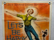 1957 Let's Be Happy 1SH Movie Poster 27 x 41 Vera-Ellen Tony Martin   - TvMovieCards.com