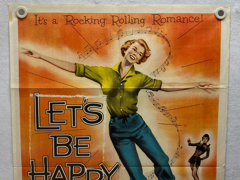 1957 Let's Be Happy 1SH Movie Poster 27 x 41 Vera-Ellen Tony Martin   - TvMovieCards.com
