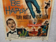 1957 Let's Be Happy 1SH Movie Poster 27 x 41 Vera-Ellen Tony Martin   - TvMovieCards.com