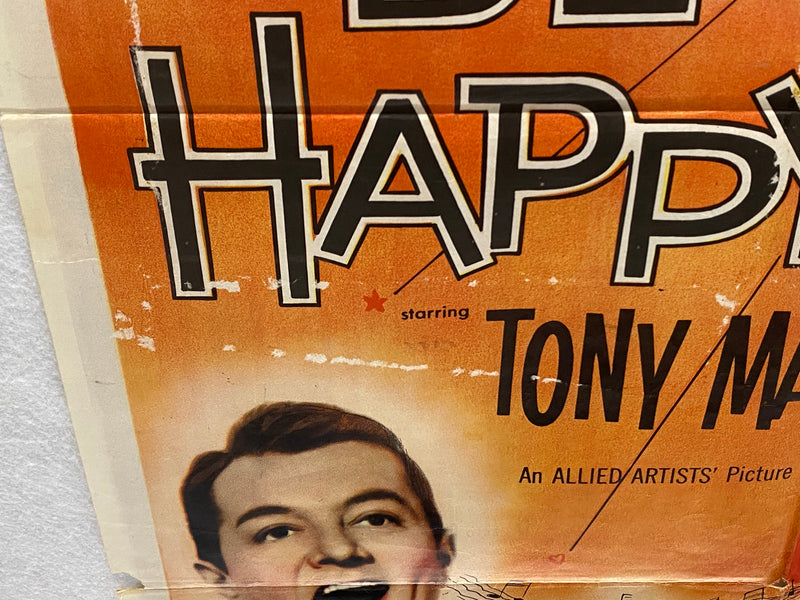 1957 Let's Be Happy 1SH Movie Poster 27 x 41 Vera-Ellen Tony Martin   - TvMovieCards.com