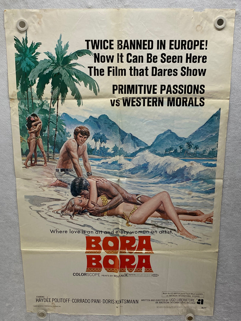 1970 Bora Bora 1SH Movie Poster 27 x 41  Haydée Politoff, Corrado Pani   - TvMovieCards.com