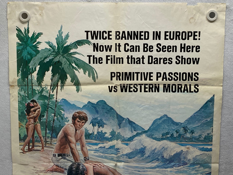 1970 Bora Bora 1SH Movie Poster 27 x 41  Haydée Politoff, Corrado Pani   - TvMovieCards.com