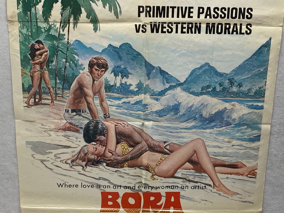 1970 Bora Bora 1SH Movie Poster 27 x 41  Haydée Politoff, Corrado Pani   - TvMovieCards.com