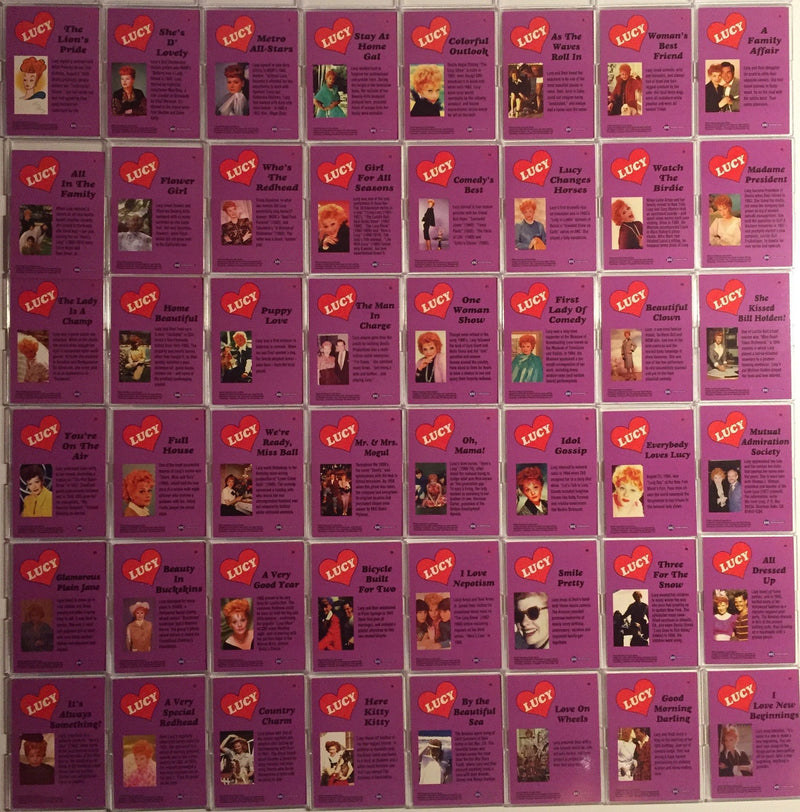 Lucy Moments & Memories Base Card Set 80 Cards KRC Int. 1995   - TvMovieCards.com