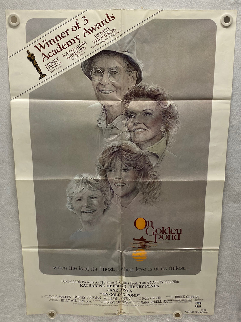 1981 On Golden Pond 1SH Movie Poster 27 x 41  Katharine Hepburn, Jane Fonda   - TvMovieCards.com