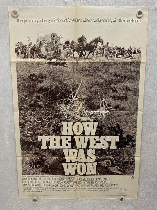 1970 How The West Was Won 1SH Movie Poster 27 x 41 James Stewart, John Wayne   - TvMovieCards.com