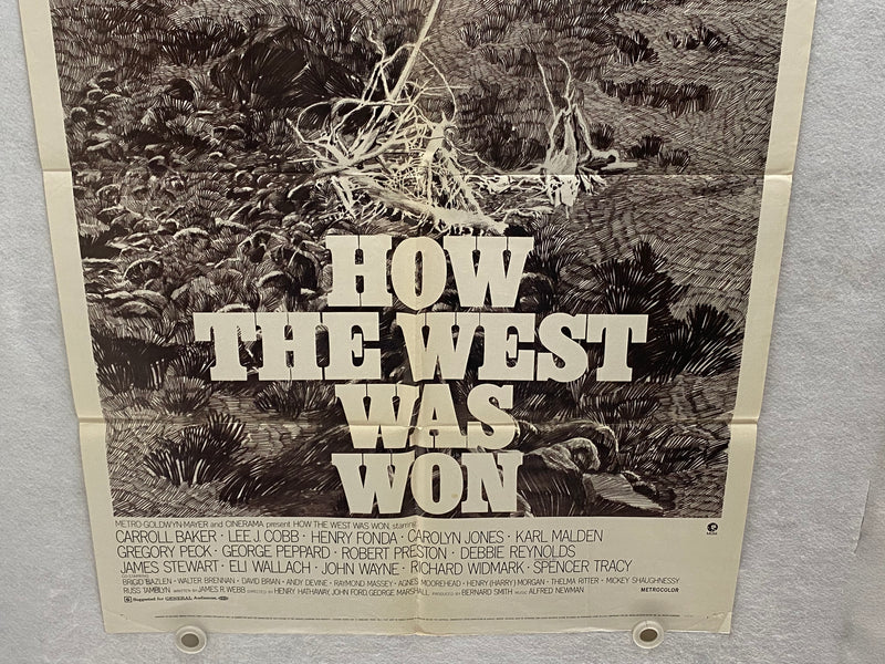 1970 How The West Was Won 1SH Movie Poster 27 x 41 James Stewart, John Wayne   - TvMovieCards.com