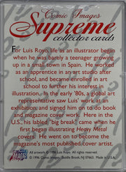 1996 Comic Images Supreme Luis Royo MAGNACHROME Autograph Card   - TvMovieCards.com