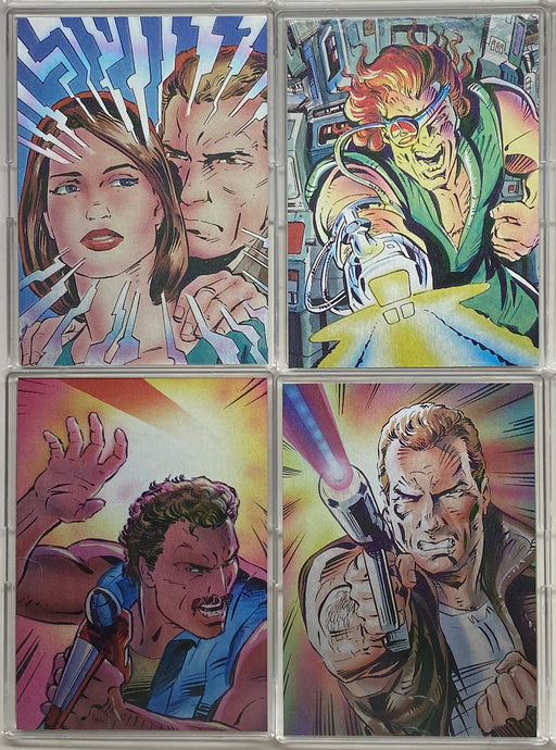 Tek World William Shatner Tekchrome Chase Card Set of 4 T1-T4 Cardz 1994   - TvMovieCards.com