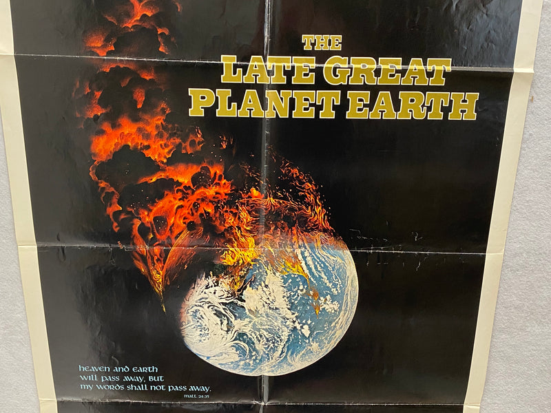 1978 The Late Great Planet Earth 1SH Movie Poster 27 x 41 Orson Welles   - TvMovieCards.com
