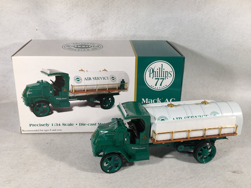 1st First Gear 1/34 Phillips 77 Aviation Mack AC Tanker Truck - 19-2941   - TvMovieCards.com