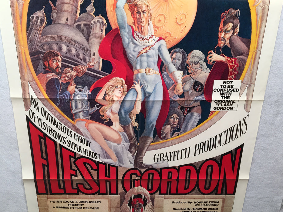 1974 Flesh Gordon Original Movie Poster Graffitti Productions 27 x 41   - TvMovieCards.com