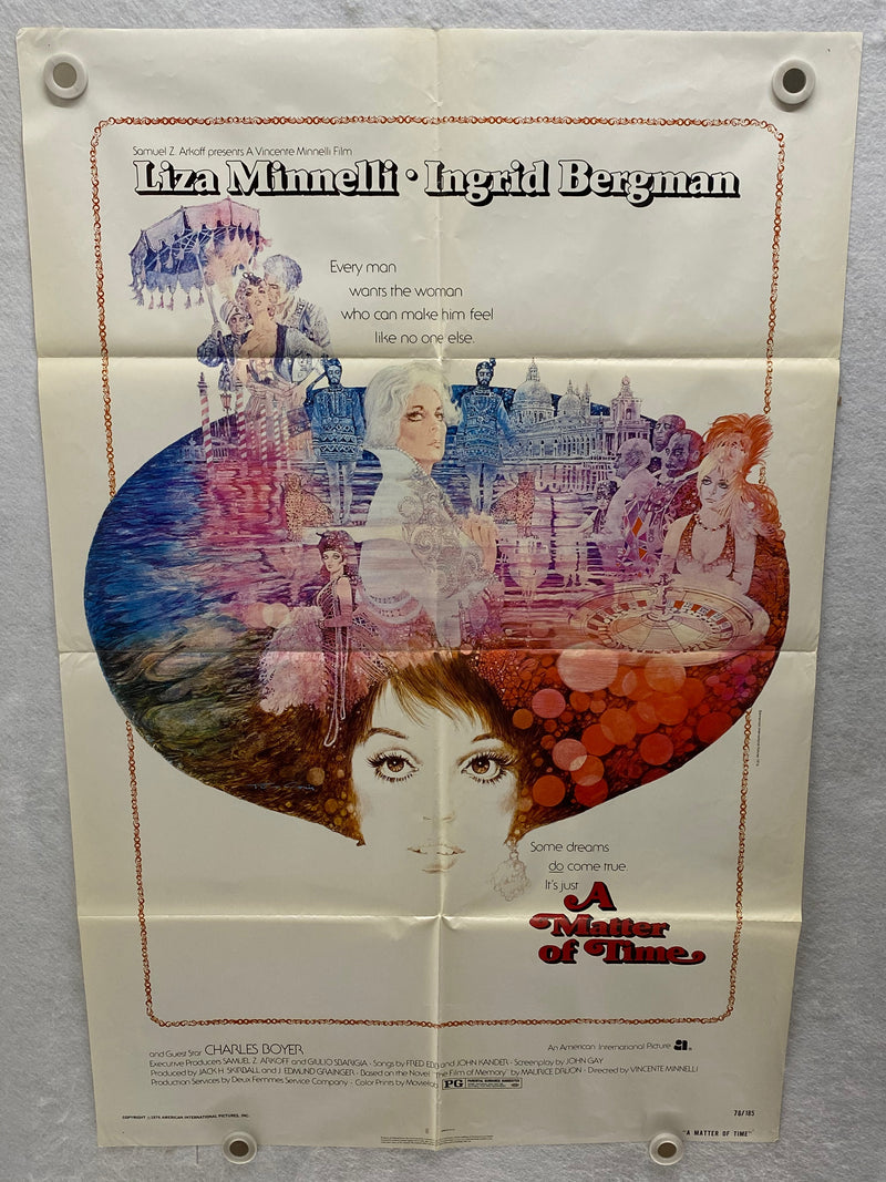 1976 A Matter of Time 1SH Movie Poster 27 x 41 Liza Minnelli, Ingrid Bergman   - TvMovieCards.com