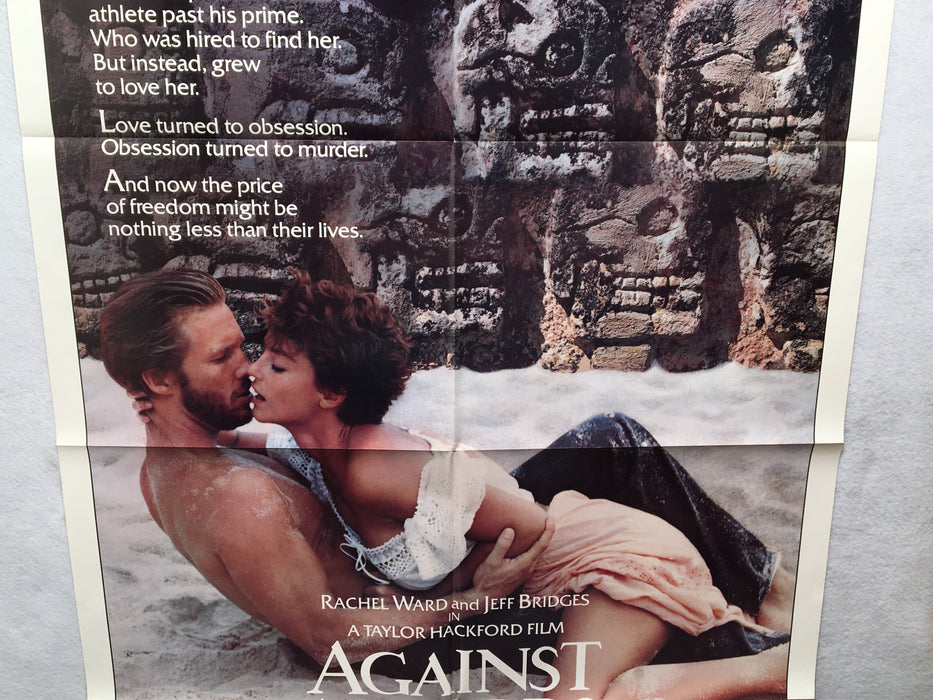 1983 Against All Odds Original 1SH Movie Poster 27 x 41 Advance Jeff Bridges   - TvMovieCards.com