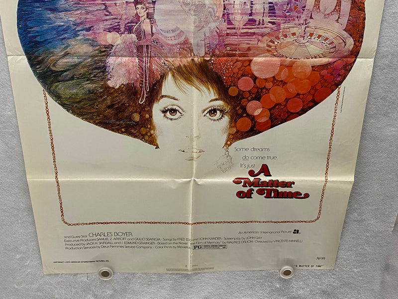 1976 A Matter of Time 1SH Movie Poster 27 x 41 Liza Minnelli, Ingrid Bergman   - TvMovieCards.com
