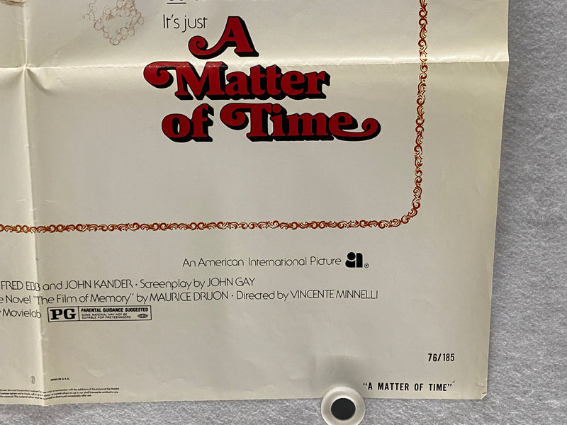1976 A Matter of Time 1SH Movie Poster 27 x 41 Liza Minnelli, Ingrid Bergman   - TvMovieCards.com