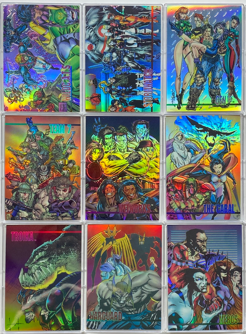 1994 WildStorm Set I All Chromium HoloChrome Chase Card Set C1-C9 Wildstorm   - TvMovieCards.com
