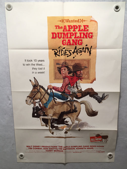 1979 The Apple Dumpling Gang Rides Again Original Movie Poster 27 x 41   - TvMovieCards.com