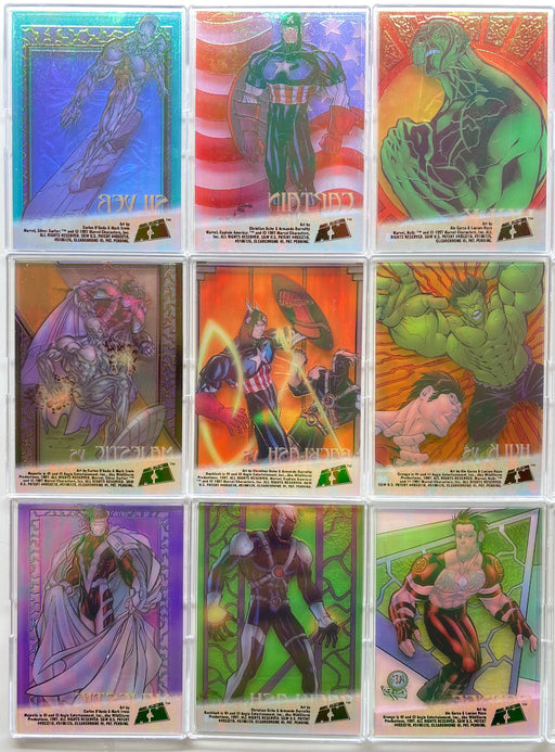 1997 Marvel vs. WildStorm Clearchrome Chase Card Set A1-A9 Fleer/Skybox   - TvMovieCards.com