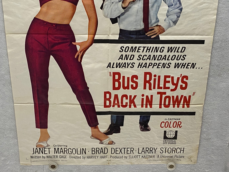 1965 Bus Riley's Back in Town 1SH Movie Poster 27 x 41   - TvMovieCards.com