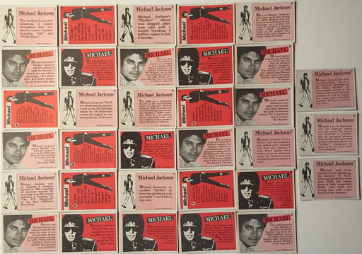 Michael Jackson Vintage Card Set 33 Cards by MJJ Productions 1984   - TvMovieCards.com
