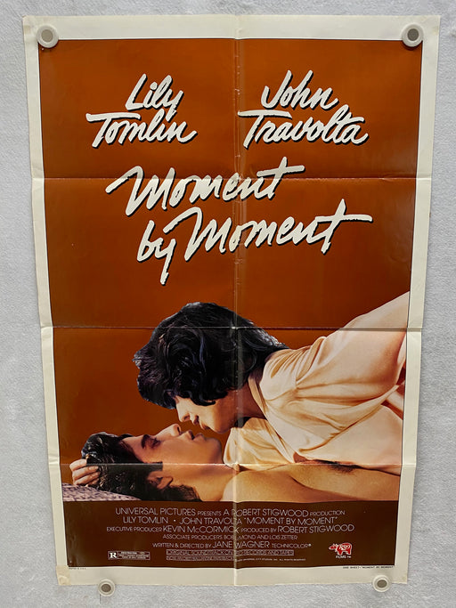 1978 Moment by Moment 1SH Movie Poster 27 x 41 Lily Tomlin, John Travolta   - TvMovieCards.com