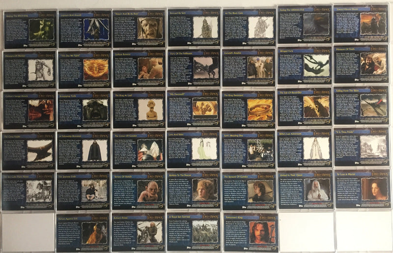 Lord of the Rings Return of King Update Base Card Set 72 Cards   - TvMovieCards.com