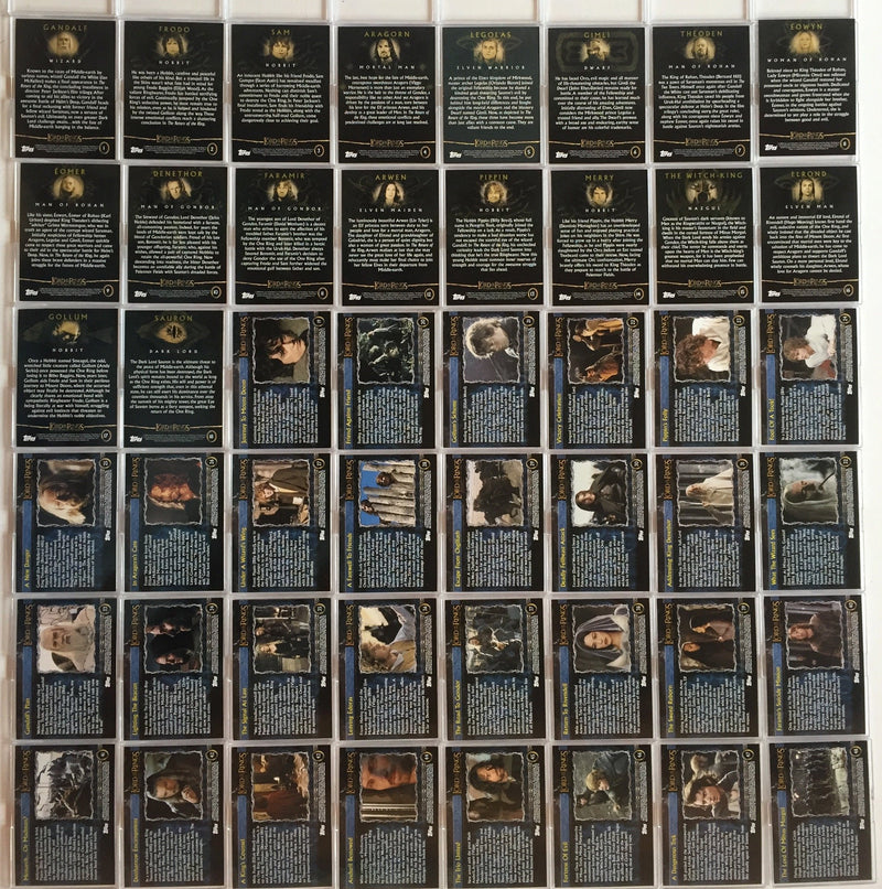 Lord of the Rings Return of King Base Card Set 90 Cards   - TvMovieCards.com