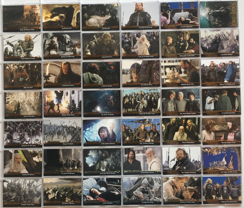 Lord of the Rings Return of King Base Card Set 90 Cards   - TvMovieCards.com