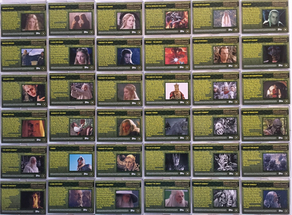 Lord of the Rings Masterpieces Series Two Base Card Set 72 Cards   - TvMovieCards.com