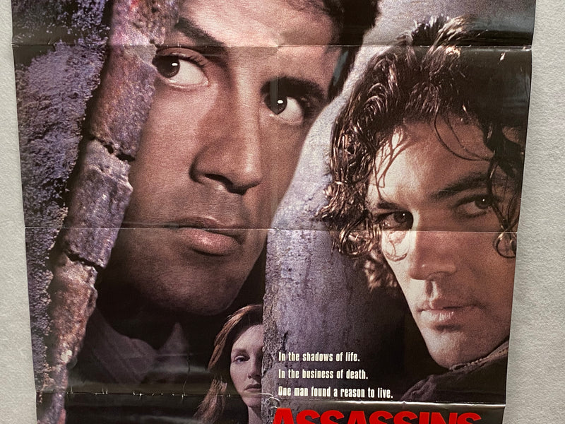 1995 Assassins 1SH Movie Poster 27 x 41 Sylvester Stallone, Antonio Banderas   - TvMovieCards.com