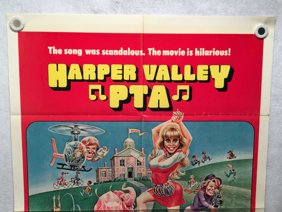 1978 Harper Valley PTA One Sheet Original Movie Poster 27x41   - TvMovieCards.com