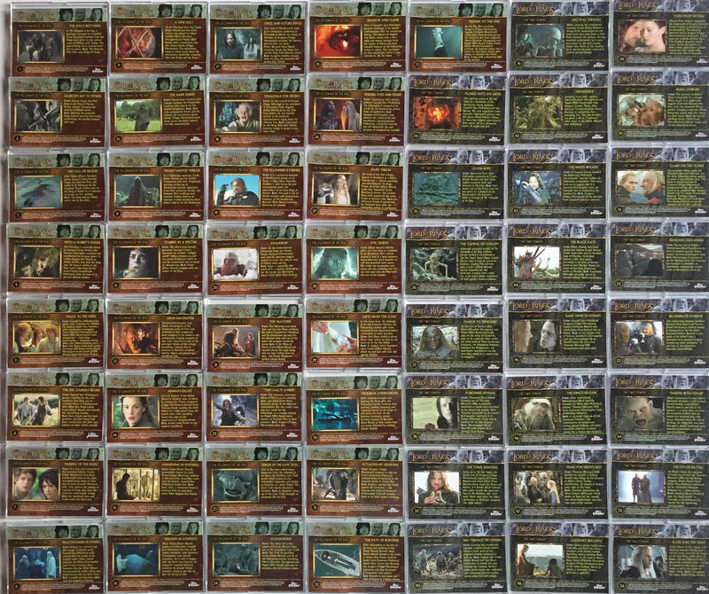 Lord of the Rings Trilogy Chrome Base Card Set 100 Cards 2004 Topps - TvMovieCards.com